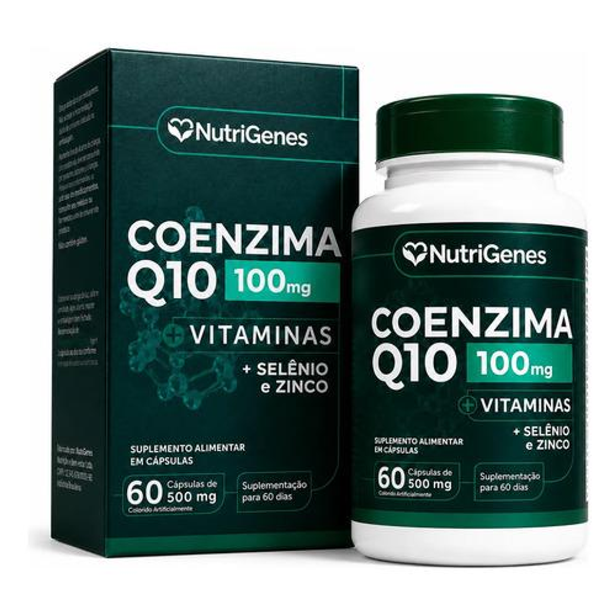 Coenzima Q10 Ubiquinol 100mg + Vitaminas - 60 Capsulas