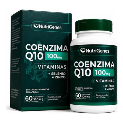 Coenzima Q10 Ubiquinol 100mg + Vitaminas - 60 Capsulas
