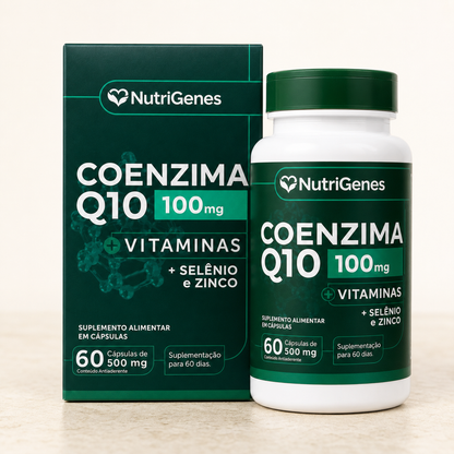 Coenzima Q10 Ubiquinol 100mg + Vitaminas - 60 Capsulas
