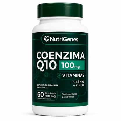 Coenzima Q10 Ubiquinol 100mg + Vitaminas - 60 Capsulas