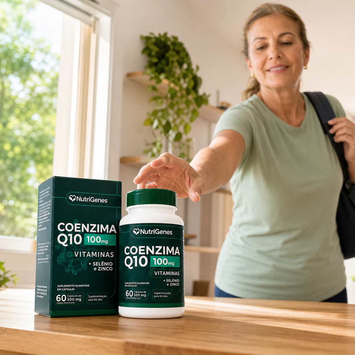 Coenzima Q10 Ubiquinol 100mg + Vitaminas - 60 Capsulas