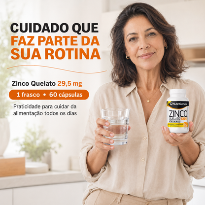 Zinco Quelato 29,5 mg - 60 Capsulas