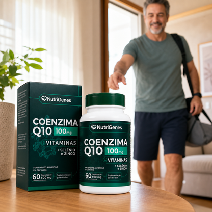 Coenzima Q10 Ubiquinol 100mg + Vitaminas - 60 Capsulas