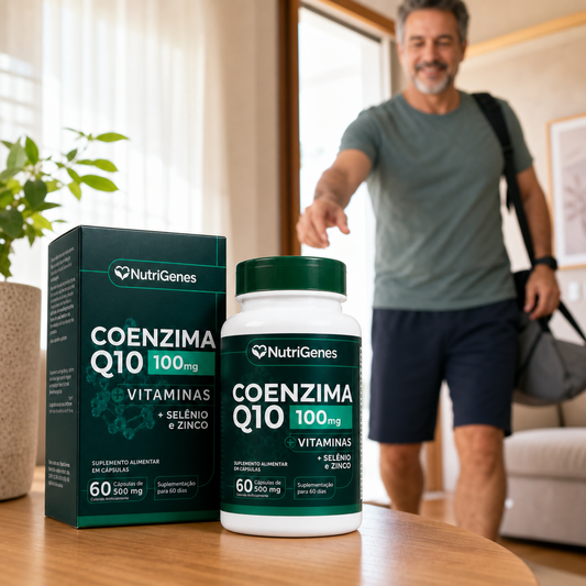 Coenzima Q10 Ubiquinol 100mg + Vitaminas - 60 Capsulas