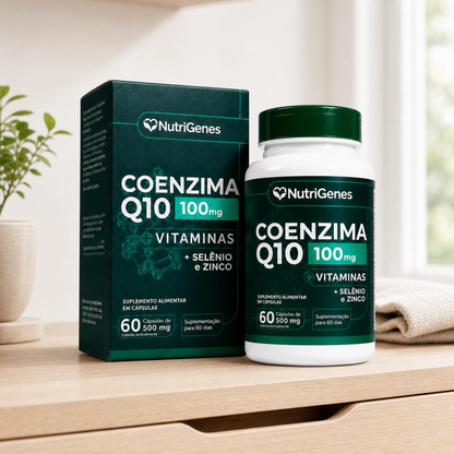 Coenzima Q10 Ubiquinol 100mg + Vitaminas - 60 Capsulas