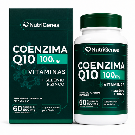Coenzima Q10 Ubiquinol 100mg + Vitaminas - 60 Capsulas